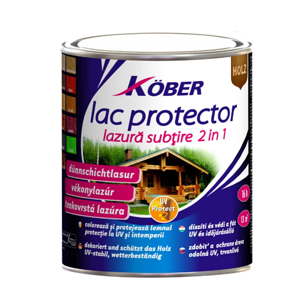 Kober-Lac-protector-0.75L Lac protector pentru lemn Köber 0.75 L - imagine 1